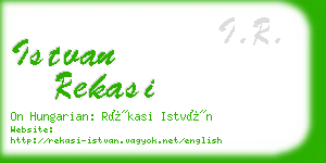 istvan rekasi business card